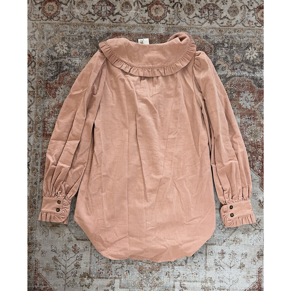 Ulla Johnson Frankie Tunic in Pale Oak Long Sleeve Blouse Top Size 4 NWT - Picture 7 of 9